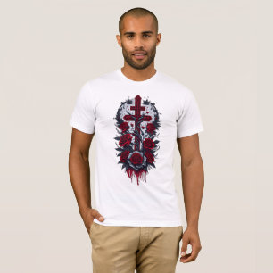 Tattoo-gothisch kruis 17 t-shirt