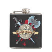 TATTOO GUILD LEADER - Sword, Ax en Shield Heupfles (Voorkant)