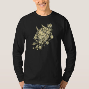 Tattoo Hannya Devil Masker met Cherry Blos T-shirt