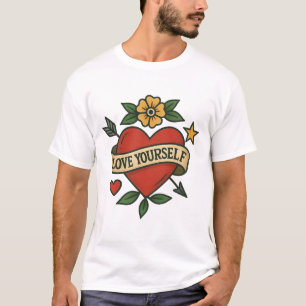 Tattoo hart PNG Hou van je eigen design T-shirt