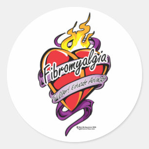 Tattoo Hartaandoeningen Ronde Sticker