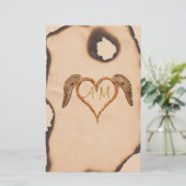 Tattoo Heart Briefpapier (Staand voorkant)