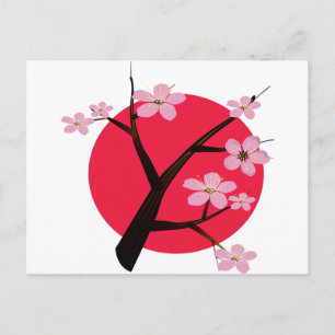 Tattoo Japanse Cherry Blossom Briefkaart