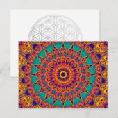 Tattoo Kaleidoscope Fractal Briefkaart (Voorkant / Achterkant)