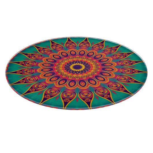 Tattoo Kaleidoscope Fractal Snijplank (Hoek)