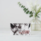 Tattoo Kunststof Visitekaartje (Staand voorkant)