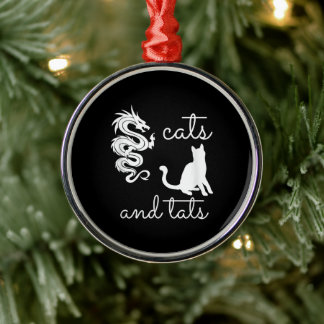 Tattoo Lover geeft katten en tats dragon Kitten Metalen Ornament