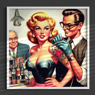 Tattoo Meisje Poster