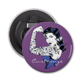 Tattoo Meisjesarm omhoog Thunder_Cove Button Flesopener (Voorkant)