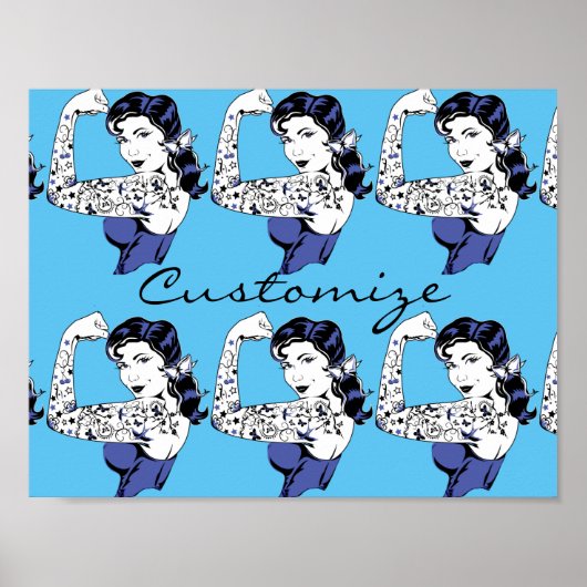 Tattoo Meisjesarm omhoog Thunder_Cove Poster (Voorkant)