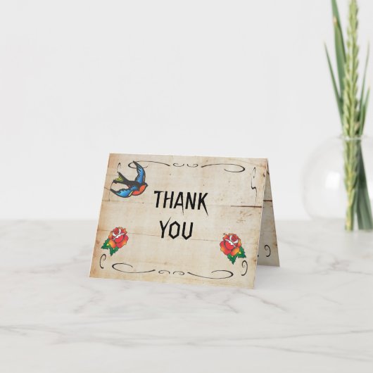 Tattoo Merci note (Devant)