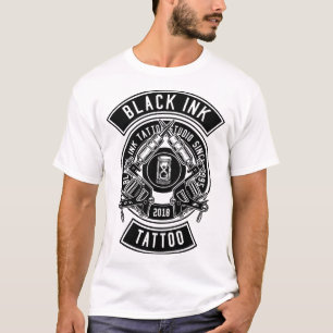 Tattoo met zwarte inkt t-shirt