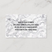 Tattoo | Modern Marmer Stijlvol Visitekaartje (Achterkant)