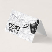 Tattoo | Modern Marmer Stijlvol Visitekaartjes (Voorkant)