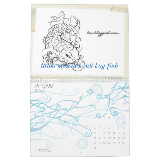 tattoo monsterinkt kalender (Jan 2027)