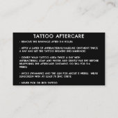 TATTOO NAZORGINSTRUCTIES KRIJT VISITEKAARTJE (Achterkant)