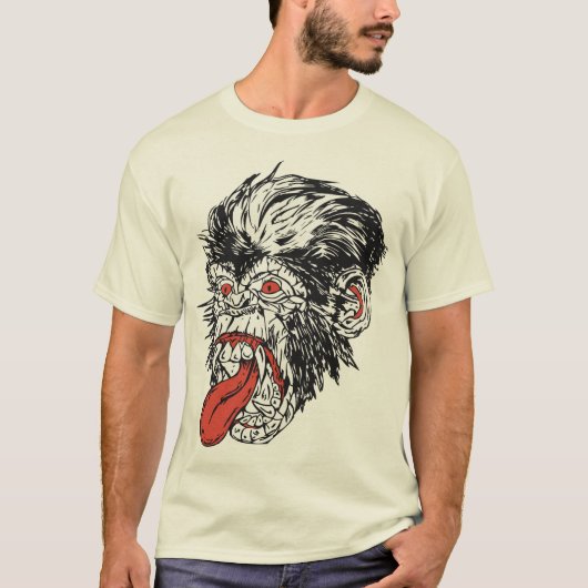 tattoo old school gorilla t-shirt (Voorkant)