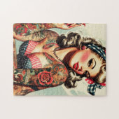 Tattoo Old School Pin-up Legpuzzel (Horizontaal)