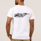 Tattoo op de tribale walvis 1 t-shirt (Achterkant)