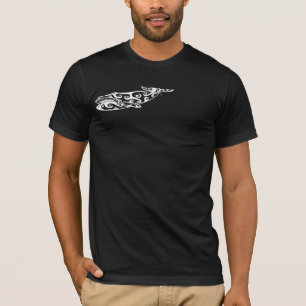 Tattoo op de tribale walvis 4 t-shirt