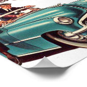 Tattoo Oude School Illustratie Poster (Hoek)