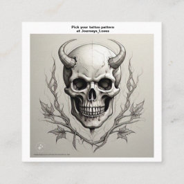 Tattoo Pattern Visitekaartje