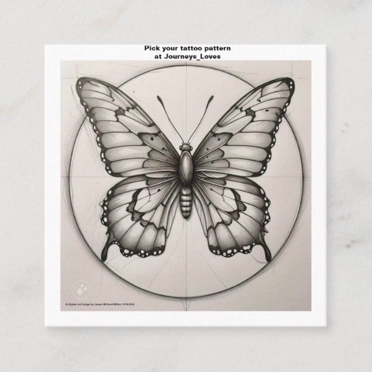 Tattoo Pattern Visitekaartje (Voorkant)