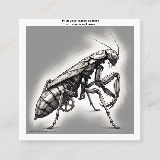 Tattoo Pattern Visitekaartje (Voorkant)