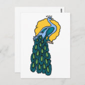  Tattoo Peacock Briefkaart (Voorkant / Achterkant)