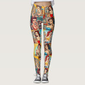 Tattoo Pinup Meisjes Leggings - Cool (Voorkant)