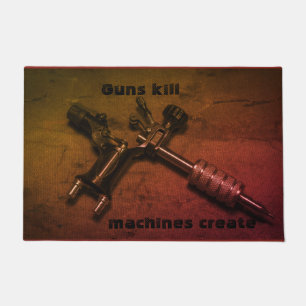 TATTOO PISTOLEN KILL MACHINES CREAT DEURMAT