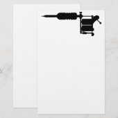 tattoo pistool briefpapier (Voorkant / Achterkant)