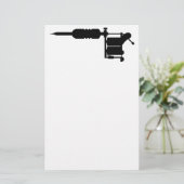 tattoo pistool briefpapier (Staand voorkant)