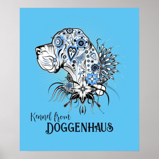 Tattoo poster "grote dene" Hoofdillustratie (Voorkant)