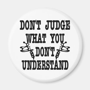 Tattoo Reageer niet wat je niet begrijpt Magneet