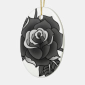 Tattoo Roos Keramisch Ornament (Links)