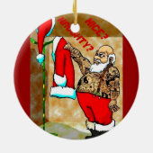 tattoo santa-versiering keramisch ornament (Achterkant)