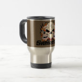 Tattoo Schedel 15 oz. Roestvrij staal Travel Mug C Reisbeker (Voorkant links)