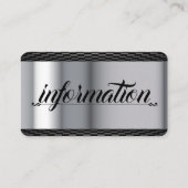 Tattoo Sjabloon Visitekaartje (Achterkant)