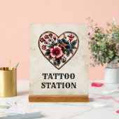 Tattoo Station Rétro Flash Sailor Heart Party (Mariage)