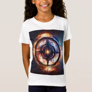 Tattoo-stijl Roos kompas: een symbool van liefde e T-shirt