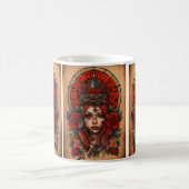 Tattoo-stijl Roos Kompas Koffie Mok Gift (Center)