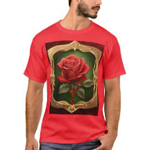 Tattoo-stijl Roos kompas T-shirt