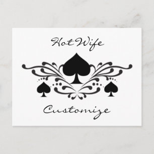 Tattoo-stijl Scroll Black Spades Thunder_Cove Briefkaart