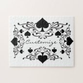 Tattoo-stijl Scroll Black Spades Thunder_Cove Legpuzzel (Horizontaal)