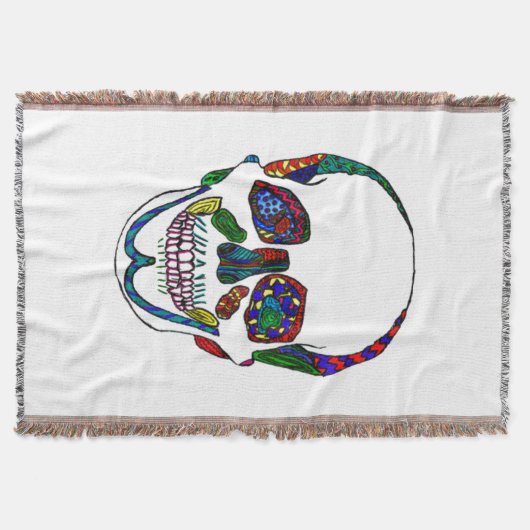 Tattoo Stijlsuiker Mozaïekschroefdop Deken (Voorkant)