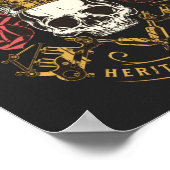  tattoo studio retro stijl noodlijdend T-Shi Poster (Hoek)