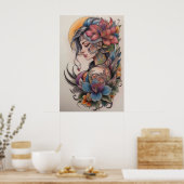 Tattoo style poster (Cuisine)