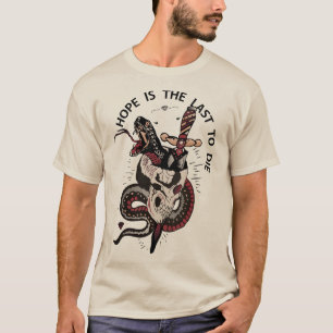 tattoo tete de dood tattoo old chool hope is the l t-shirt