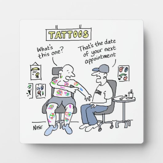 Tattoo Theme Funny Tattooist Fotoplaat (Voorkant)